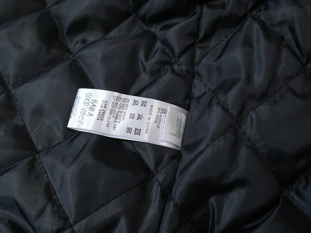 Stüssy SS Link Varsity Jacket Black - 10