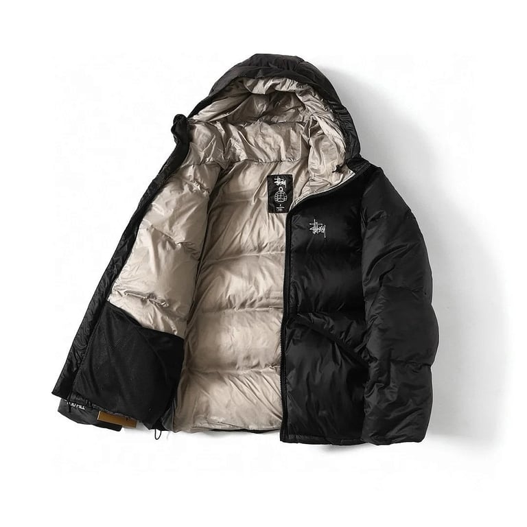 Stüssy 800 Fill Puffer Jacket Black - 4