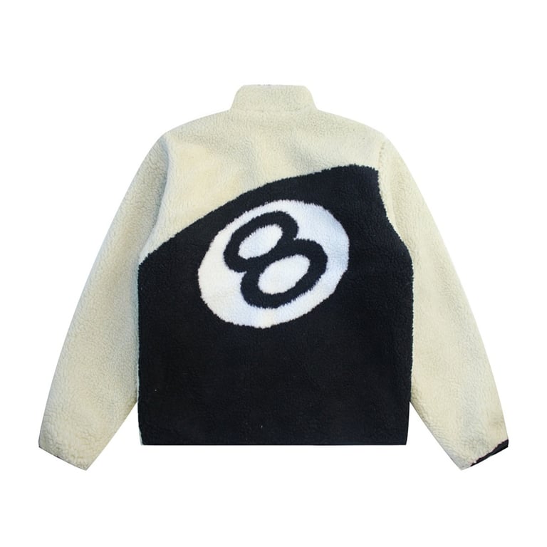 Stüssy 8 Ball Sherpa Reversible Jacket - 14