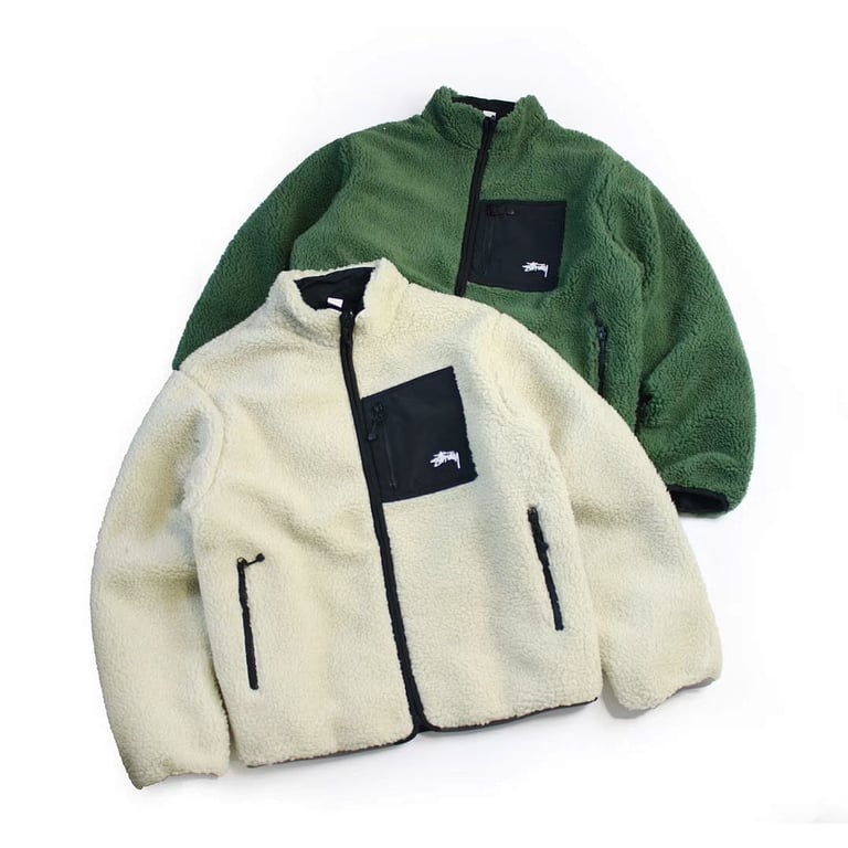 Stüssy 8 Ball Sherpa Reversible Jacket - 3