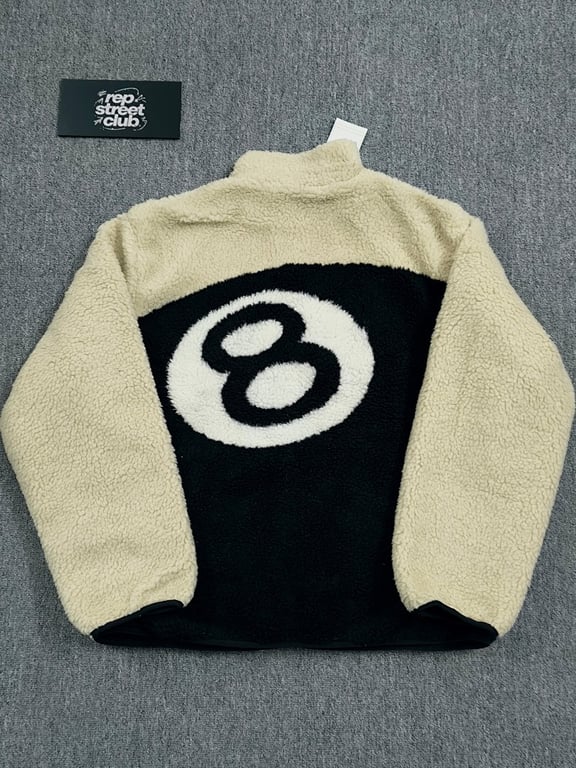 Stüssy 8 Ball Sherpa Reversible Jacket - 27