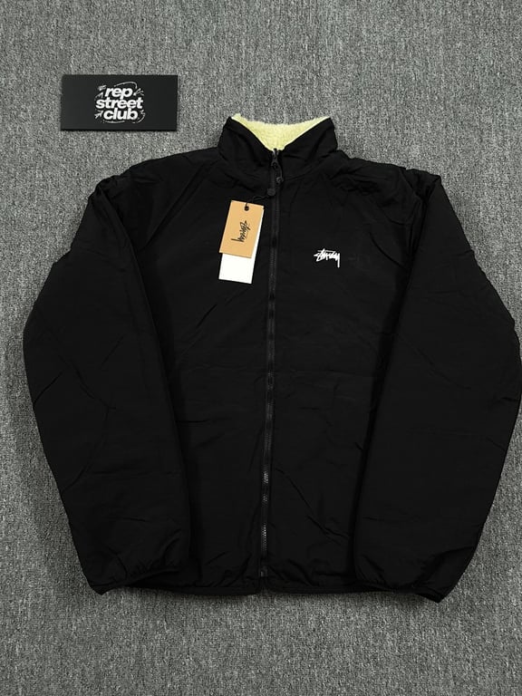 Stüssy 8 Ball Sherpa Reversible Jacket - 30