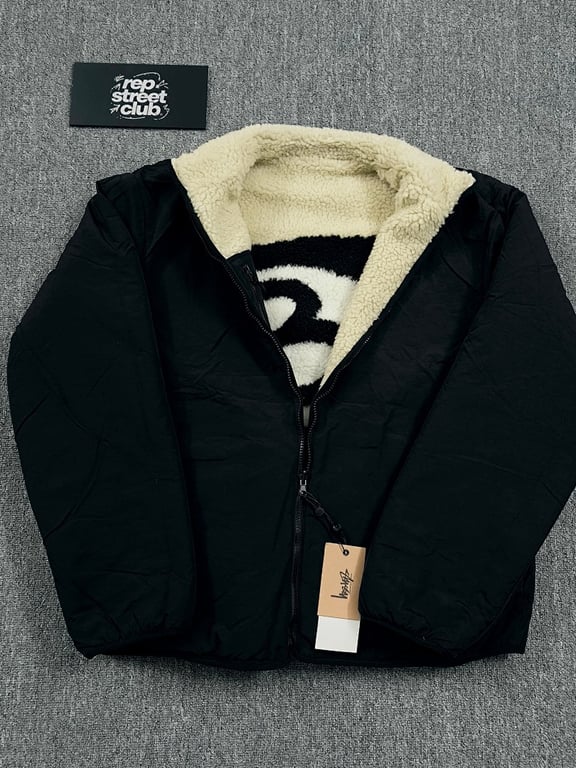 Stüssy 8 Ball Sherpa Reversible Jacket - 33