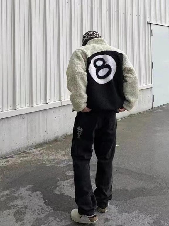Stüssy 8 Ball Sherpa Reversible Jacket - 39