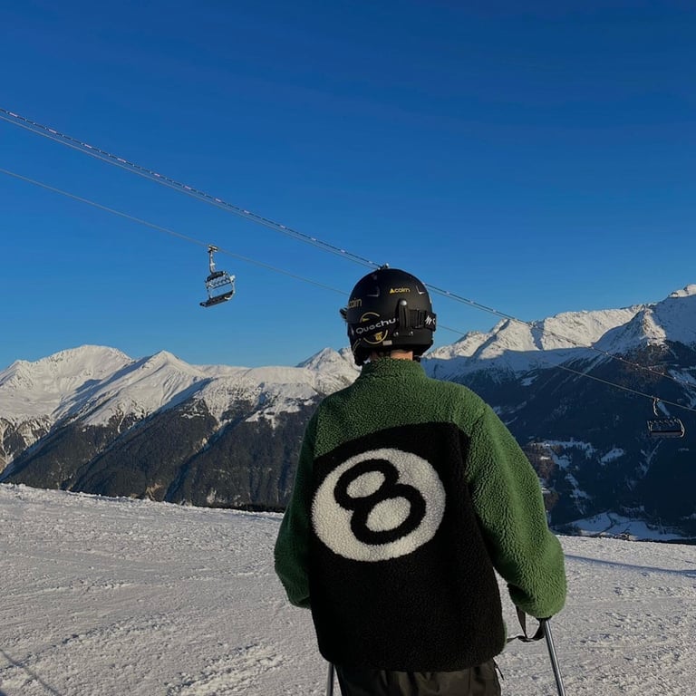 Stüssy 8 Ball Sherpa Reversible Jacket - 45