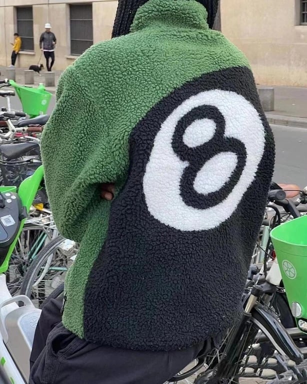Stüssy 8 Ball Sherpa Reversible Jacket - 50