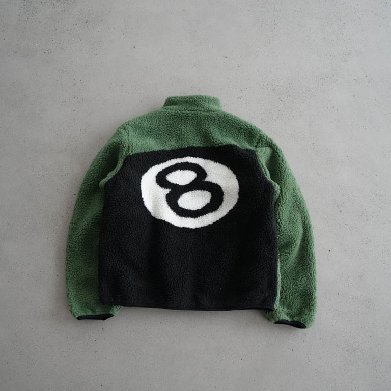 Stüssy 8 Ball Sherpa Reversible Jacket - 9
