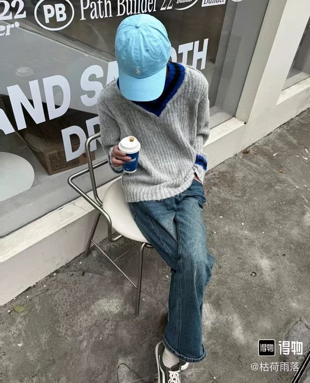 Stüssy Mohair Tennis Sweater Gray - 5