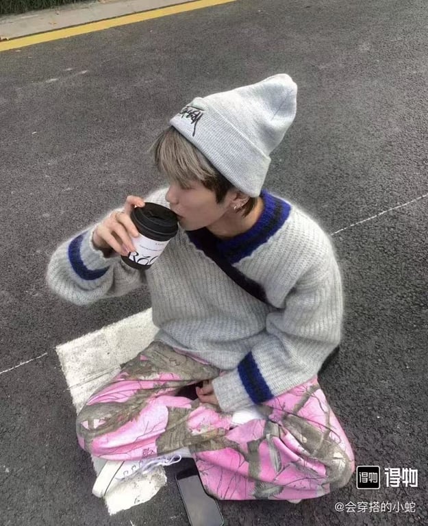 Stüssy Mohair Tennis Sweater Gray - 6