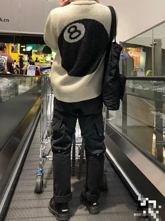Stüssy 8-Ball Mohair Sweater Beige - 8