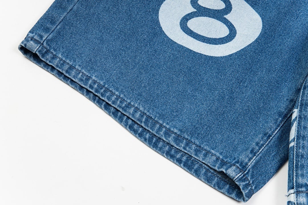Stüssy No.8 Print Denim Shorts - 15