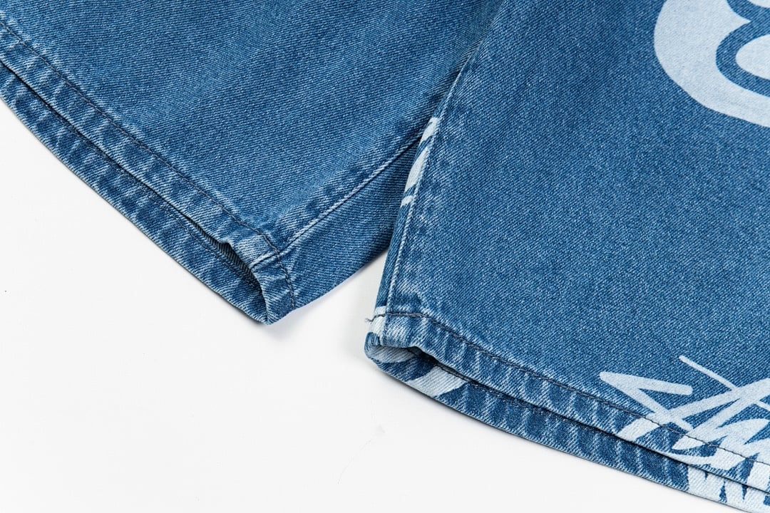 Stüssy No.8 Print Denim Shorts - 16
