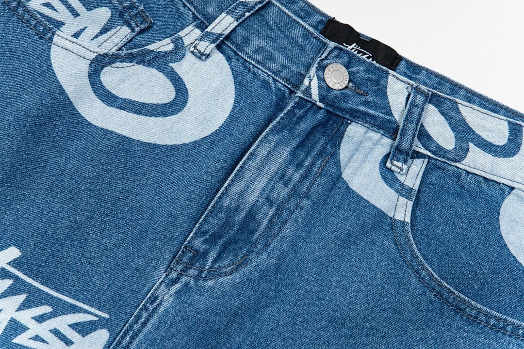 Stüssy No.8 Print Denim Shorts - 18