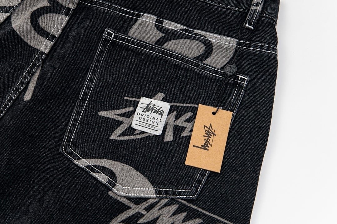 Stüssy No.8 Print Denim Shorts - 24