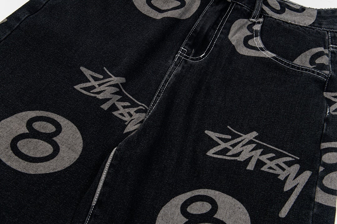 Stüssy No.8 Print Denim Shorts - 25