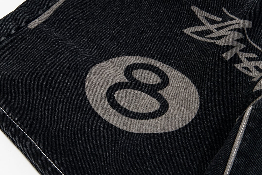 Stüssy No.8 Print Denim Shorts - 26