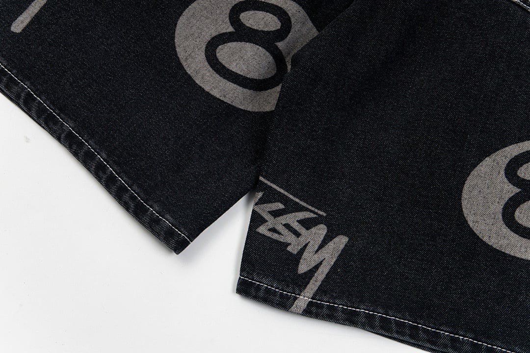 Stüssy No.8 Print Denim Shorts - 27