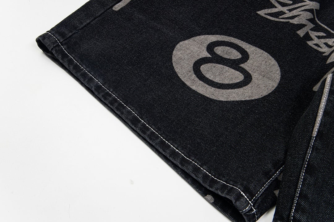 Stüssy No.8 Print Denim Shorts - 31