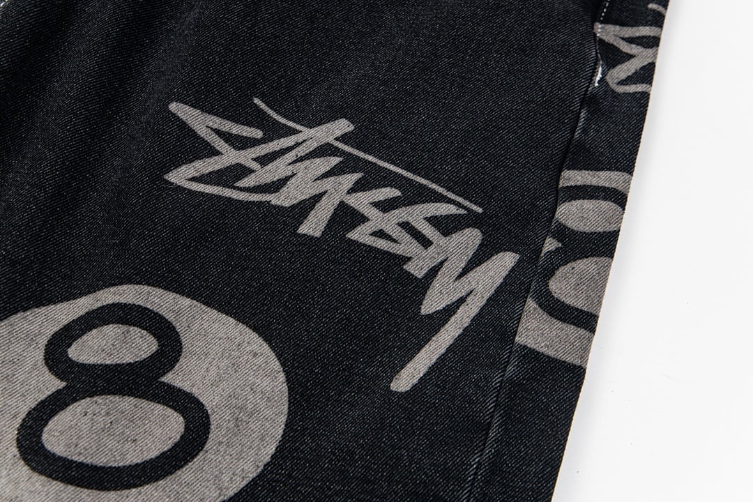 Stüssy No.8 Print Denim Shorts - 32