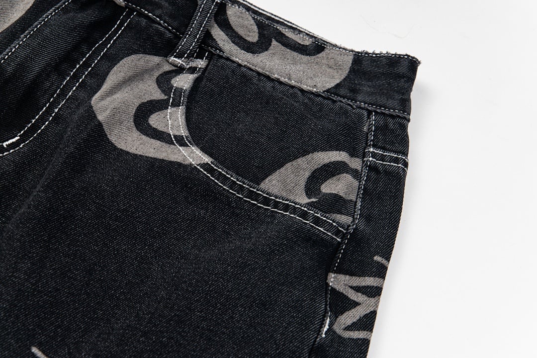 Stüssy No.8 Print Denim Shorts - 33