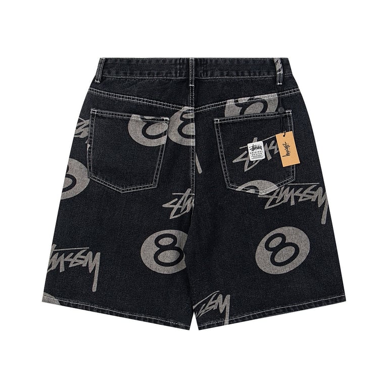 Stüssy No.8 Print Denim Shorts - 5