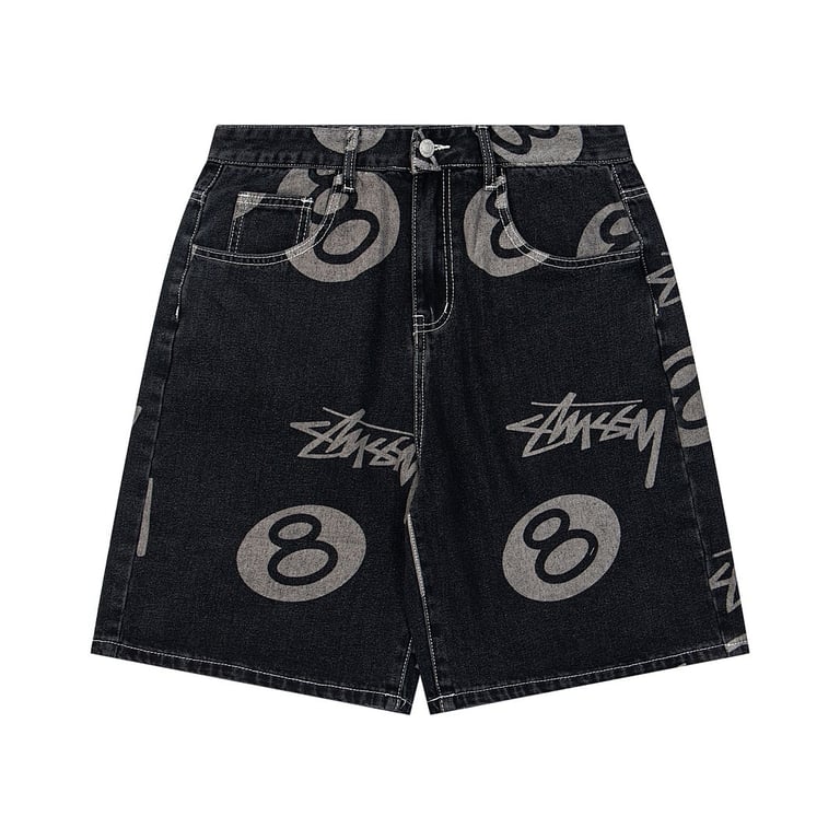 Stüssy No.8 Print Denim Shorts - 6