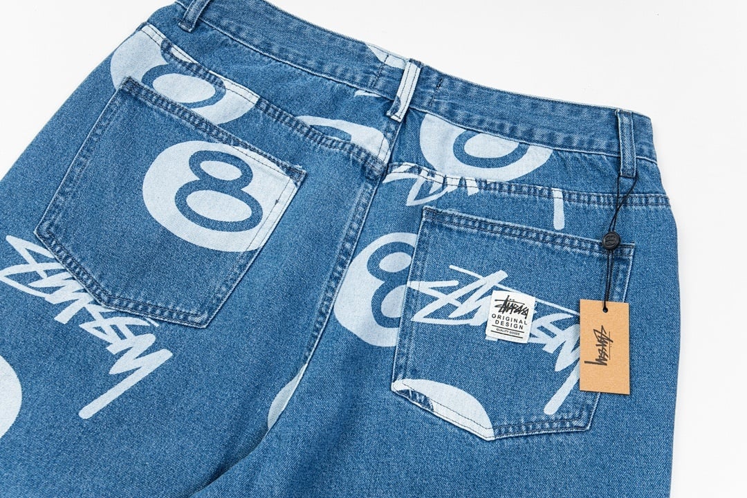 Stüssy No.8 Print Denim Shorts - 9