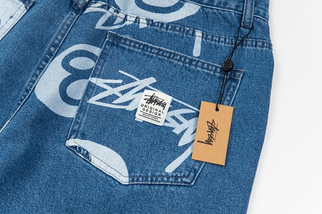 Stüssy No.8 Print Denim Shorts - 10