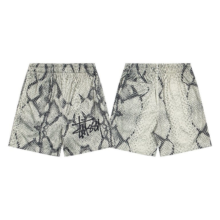 Stüssy Snake Print Loose-Fit Shorts - 3