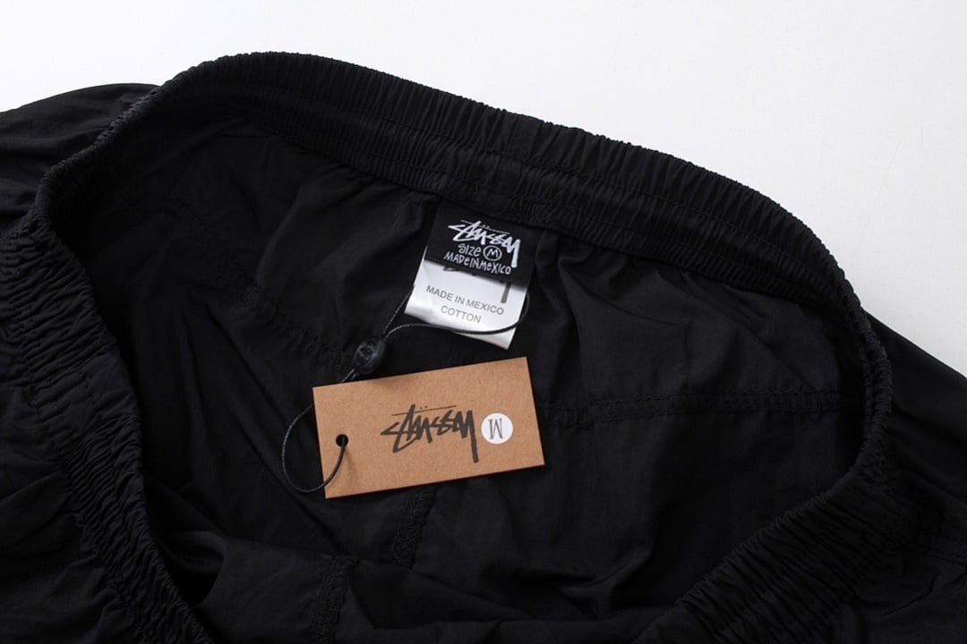 Stüssy Classic Solid Logo Loose-Fit Shorts Black - 4