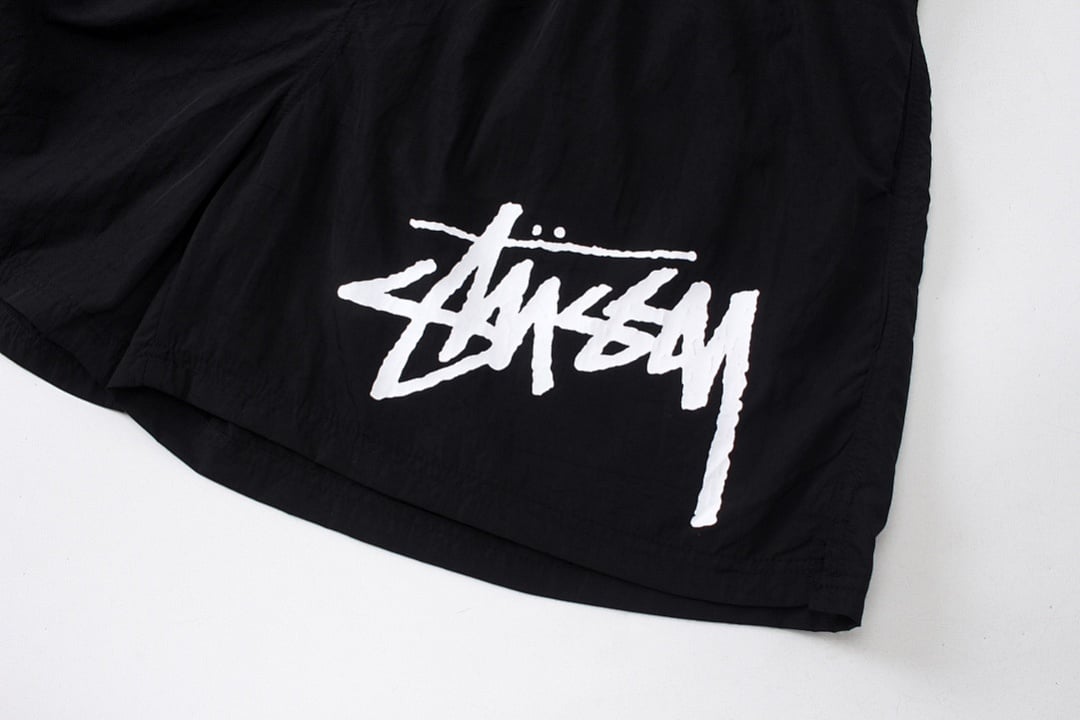 Stüssy x Nike Collaboration Beach Shorts Black - 5