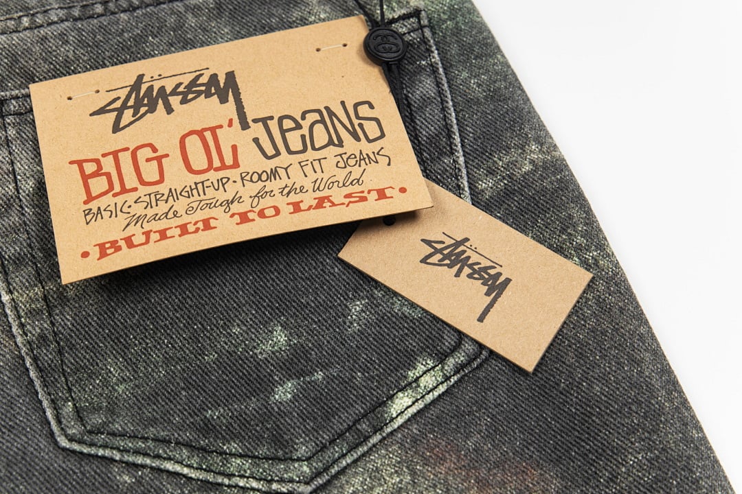 Stüssy Big Ol' Jean STENPAT Camo Denim Shorts - 11