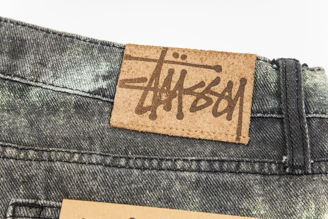 Stüssy Big Ol' Jean STENPAT Camo Denim Shorts - 13