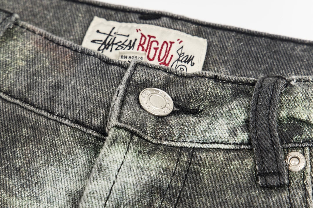 Stüssy Big Ol' Jean STENPAT Camo Denim Shorts - 8