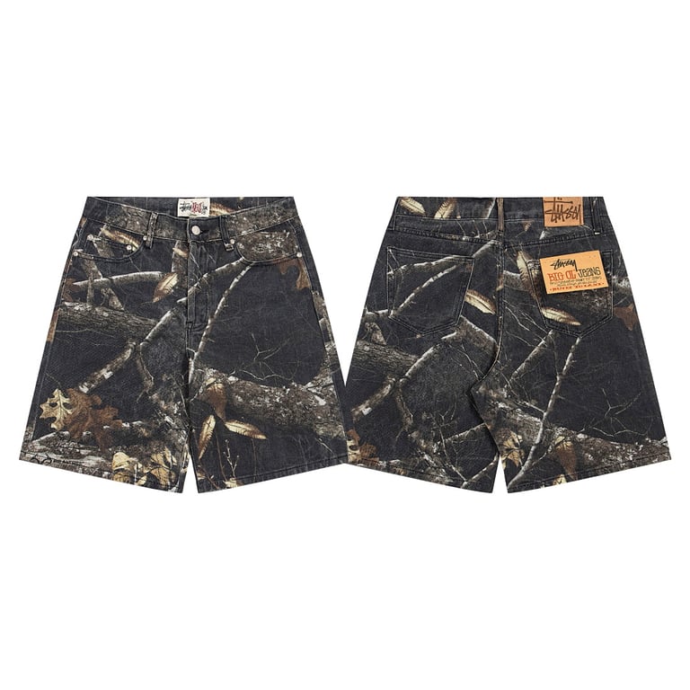Stüssy FW23 Big Ol' Jean Realtree Edge Relaxed Denim Shorts - 3