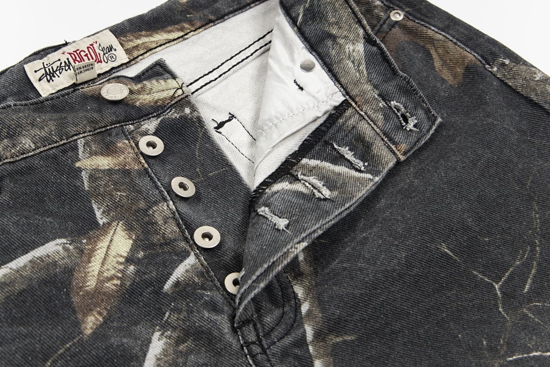 Stüssy FW23 Big Ol' Jean Realtree Edge Relaxed Denim Shorts - 10