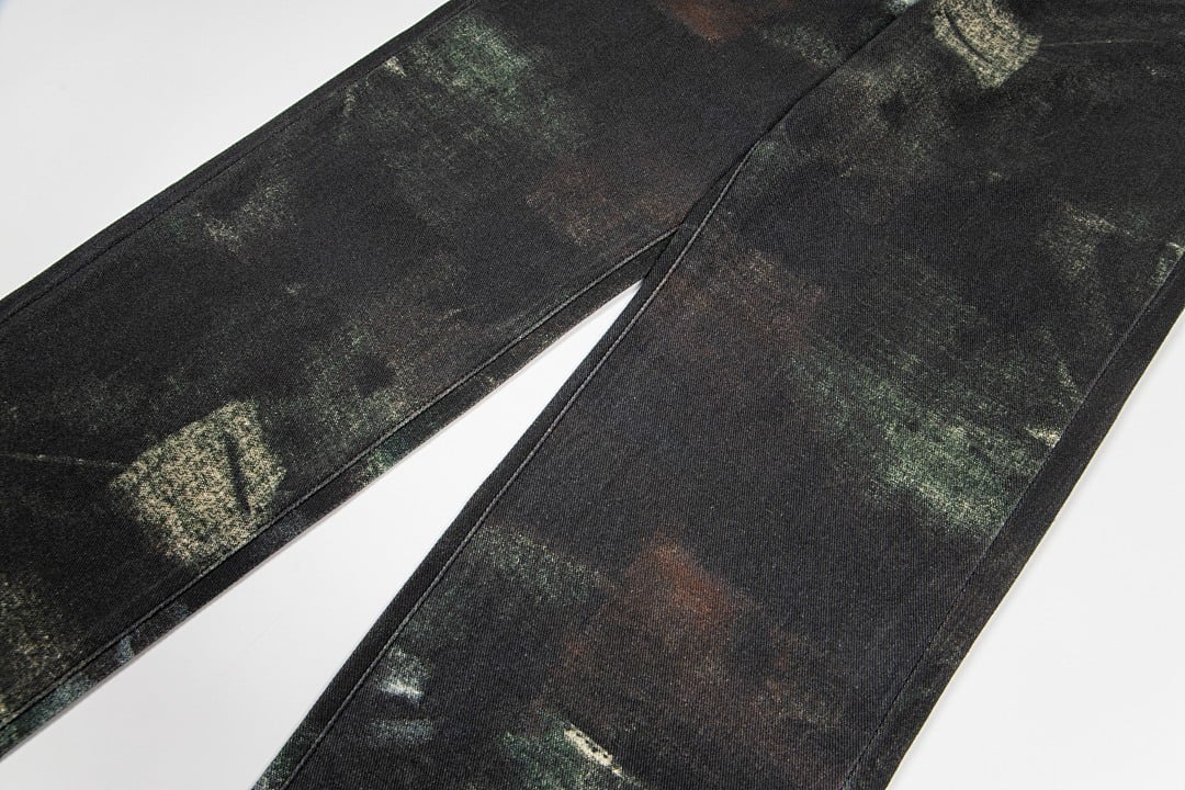 Stüssy FW24 Big Ol' Jean Stenpat Camo Relaxed Jeans - 9
