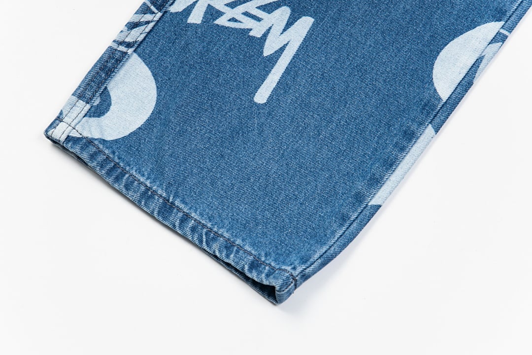Stüssy 8-Ball Full Print Denim Pants - 13