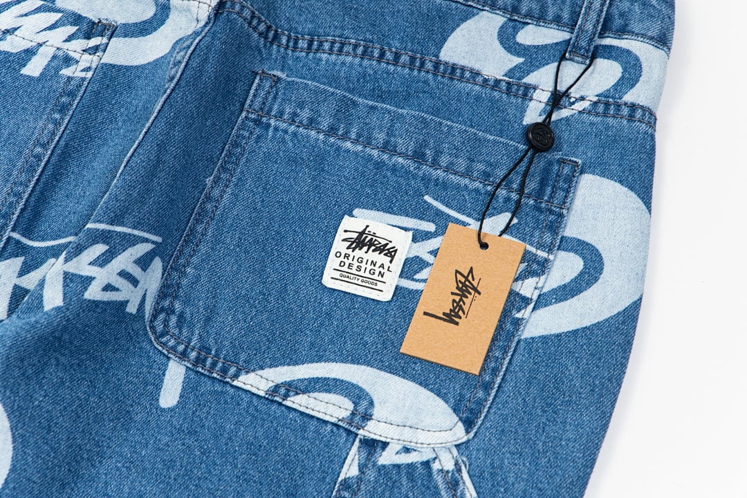 Stüssy 8-Ball Full Print Denim Pants - 17