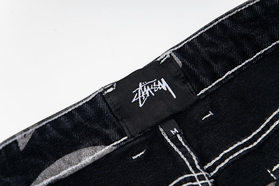Stüssy 8-Ball Full Print Denim Pants - 31
