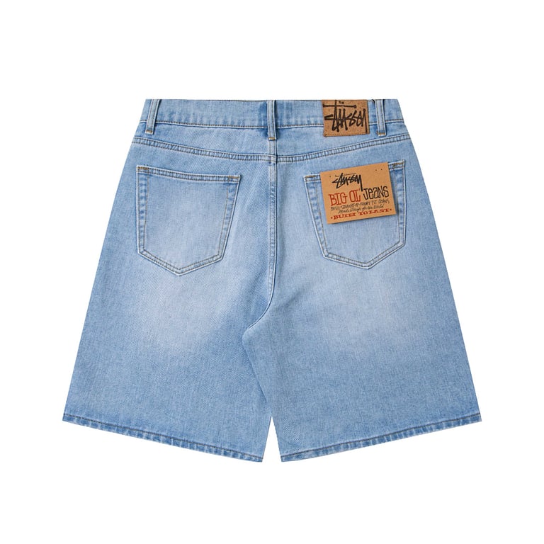 Stüssy Big Ol' Denim Shorts Light Blue - 4