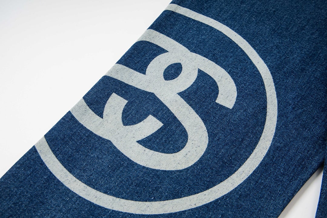 Stüssy SS25 Big Logo Denim Pants Blue - 11