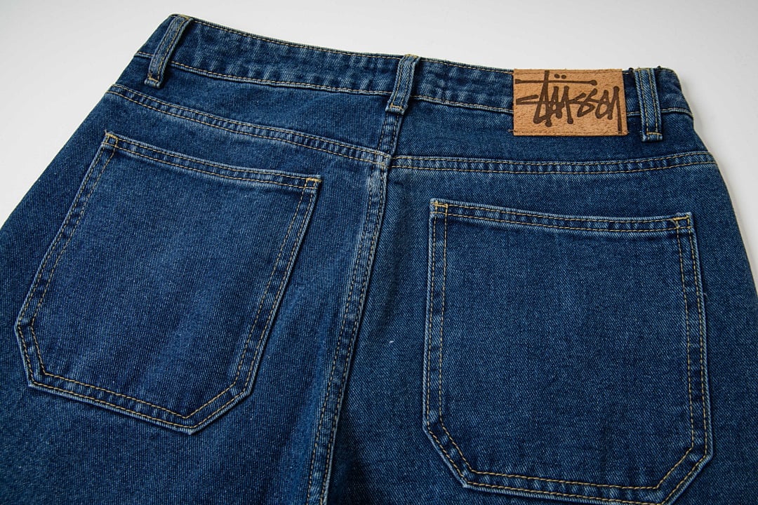 Stüssy SS25 Big Logo Denim Pants Blue - 16