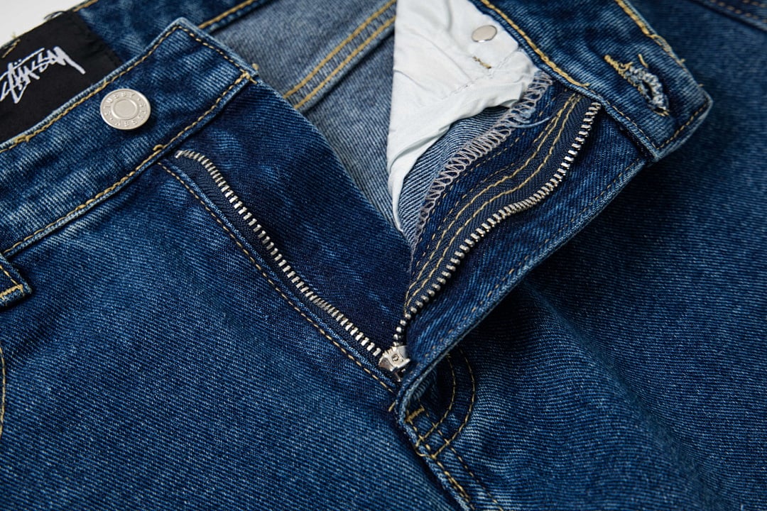 Stüssy SS25 Big Logo Denim Pants Blue - 18