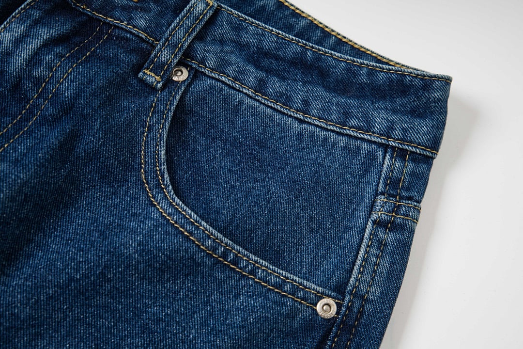 Stüssy SS25 Big Logo Denim Pants Blue - 7