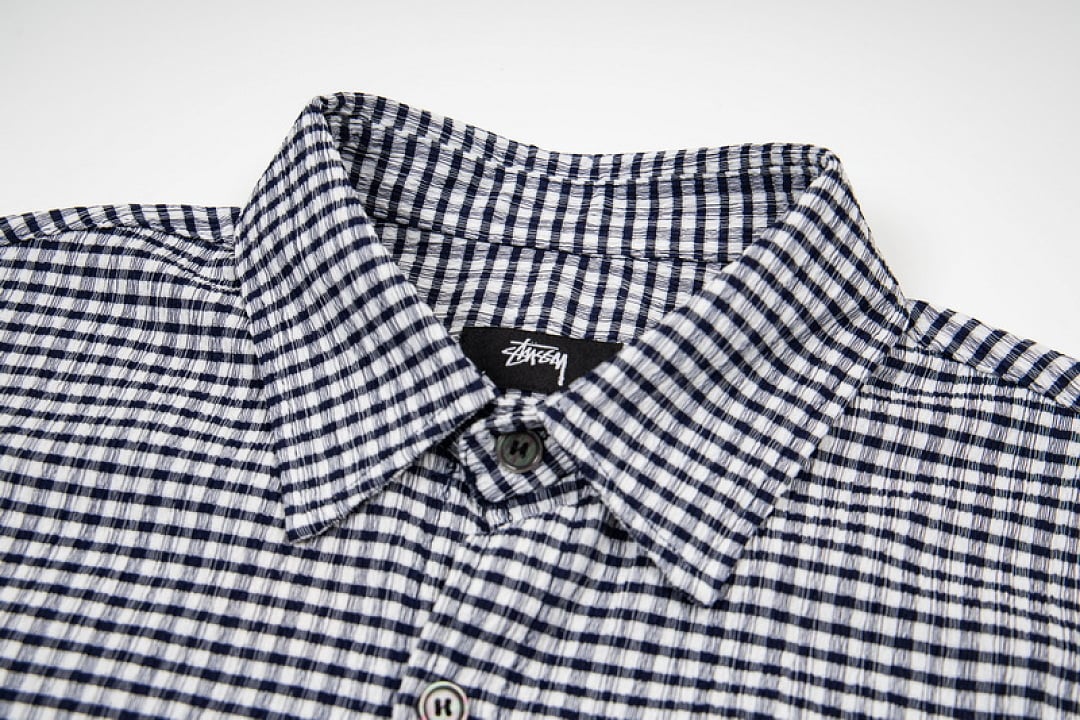 Stüssy Crinkled Check SS Shirt - 42