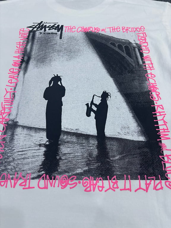 Stüssy The Chorus and The Bridge Graphic Tee White - 4