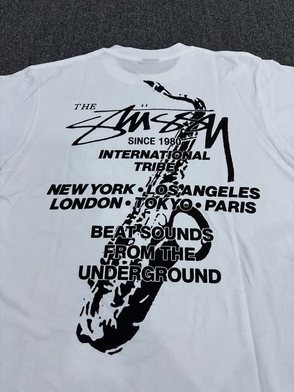 Stüssy Saxophone Graphic Tee - 12