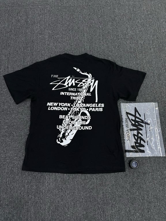 Stüssy Saxophone Graphic Tee - 4