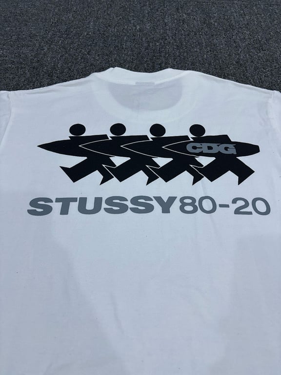 Stüssy x CDG 80-20 Graphic Tee - 5